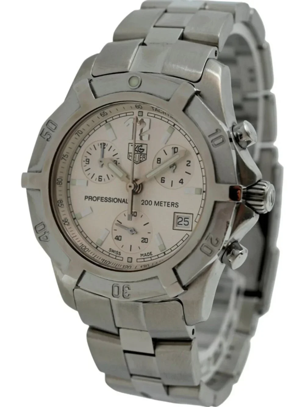 Tag Heuer 39mm Men's Exclusive 2000 Series Chronograph Swiss Watch! Ref: CN1111!